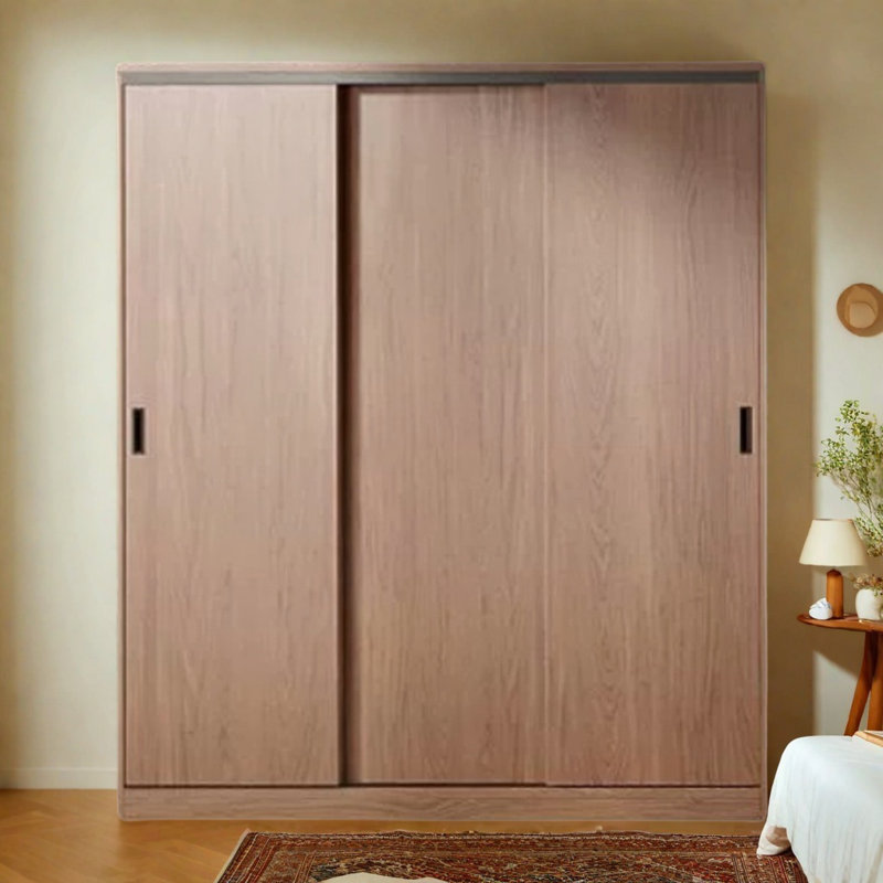 Simple Classic Walnut Wardrobe, 94" H x 71" W x 24" D