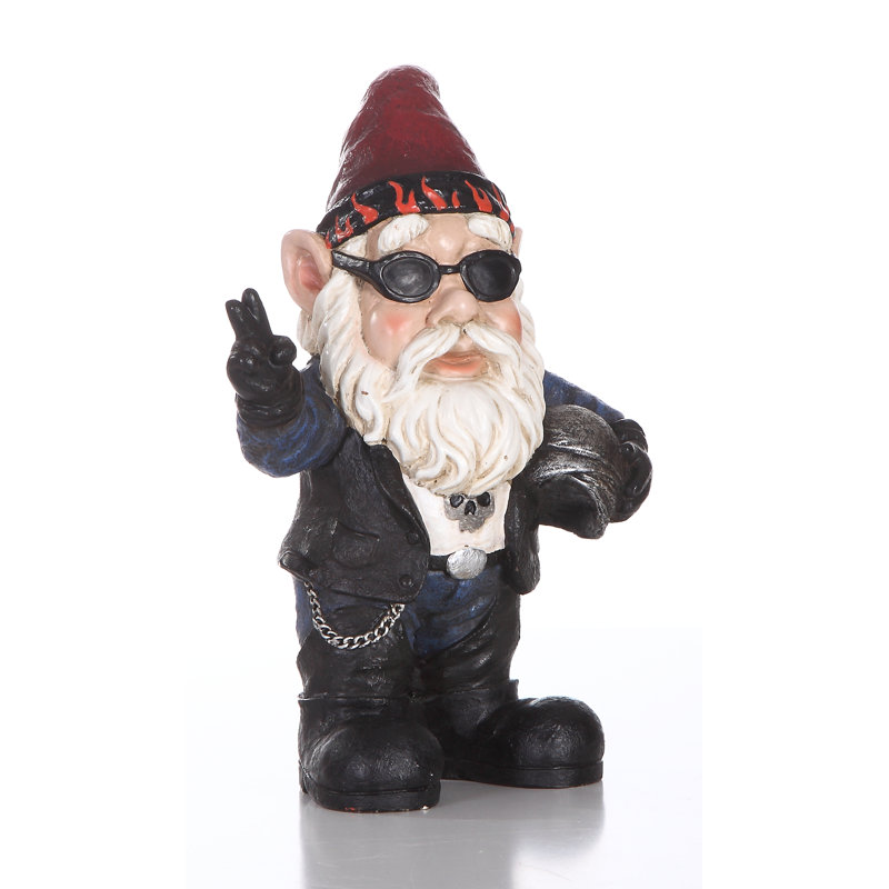 Biker Gnome Statue