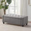 Banc de rangement rembourré en polyester 48,8 po-361108259