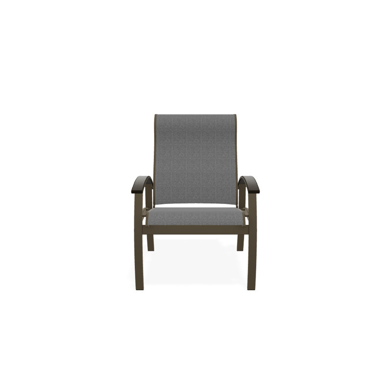 Chaise de patio Askar, Beachwood, Titane Sunbrella®, Bois de plage texturé