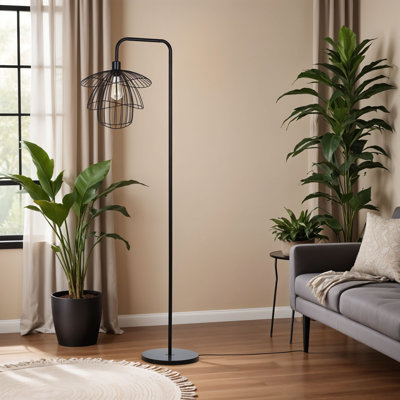 Orchid Downbridge Floor Lamp - Black