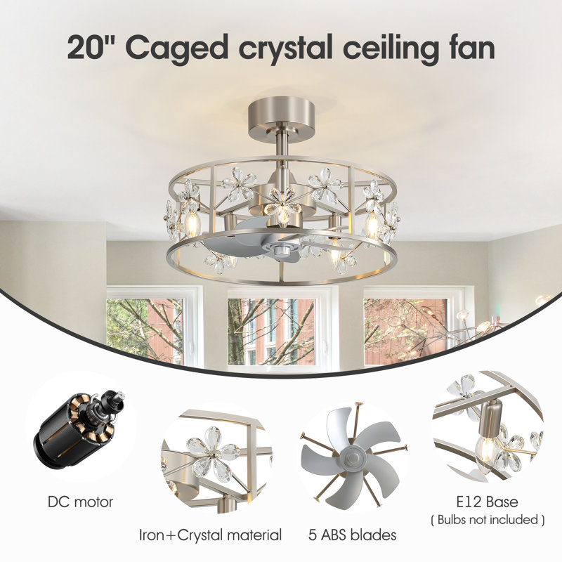 50.8cm Ceiling Fan with Light Kit