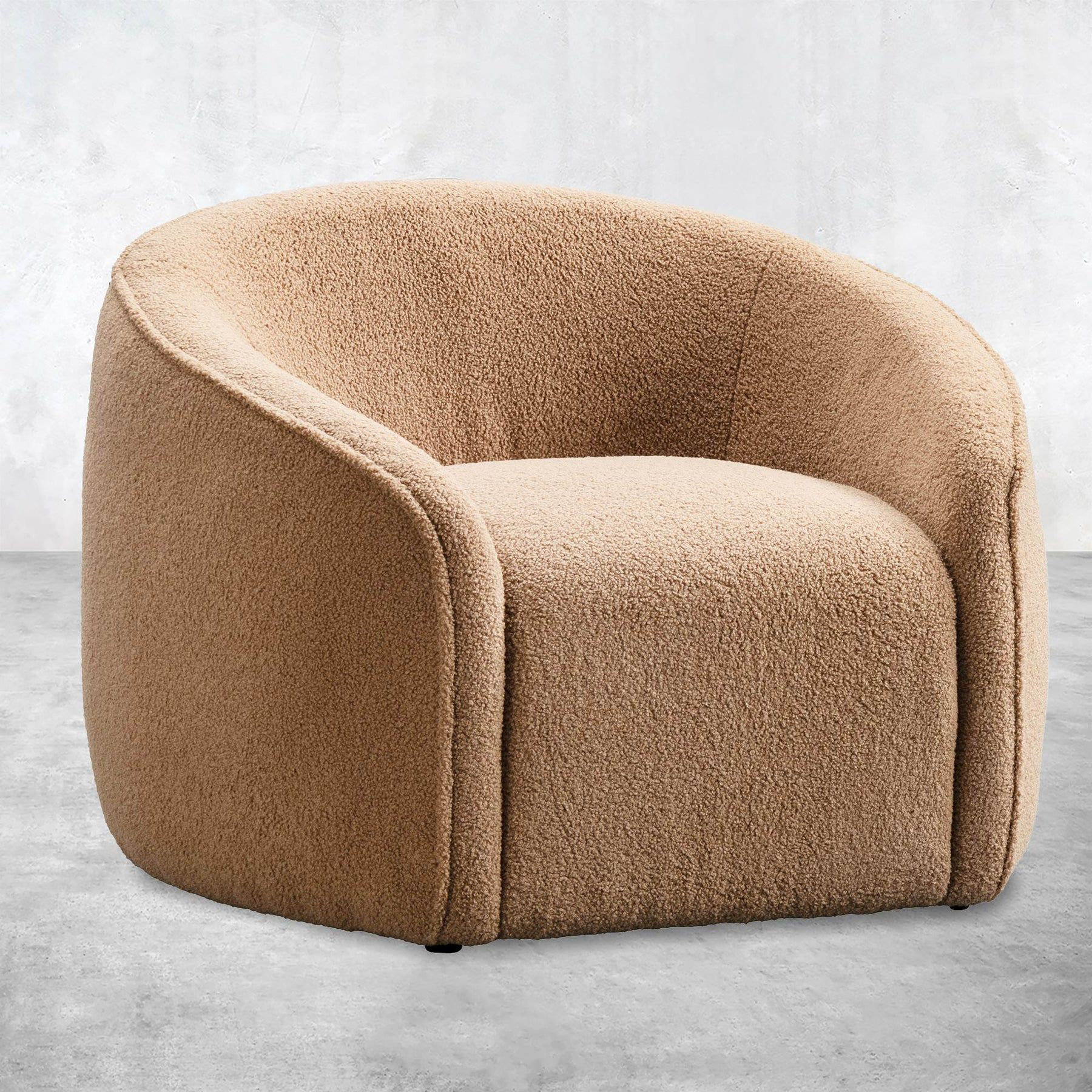 Corrigan Studio Irish Coffee Occasional Chair In Boucle Wayfair