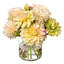 Dahlia Bouquet in Glass Vase