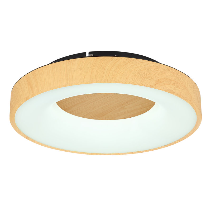 Caelab LED Flush Mount, 2700K, Matte Black