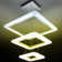 Hymir 3 - Light Square/Rectangle Tiered LED Pendant