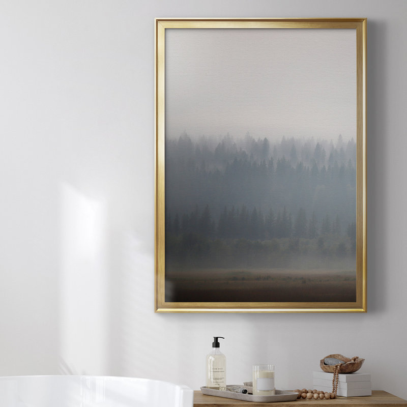 Toile encadrée de qualité supérieure Morning Glow II - prête à être accrochée, H 24,5 po x l 18,5 po, Toile avec cadre doré