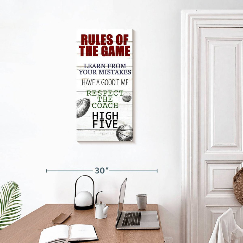 Rules Of The Game I, H 30 po x l 15 po