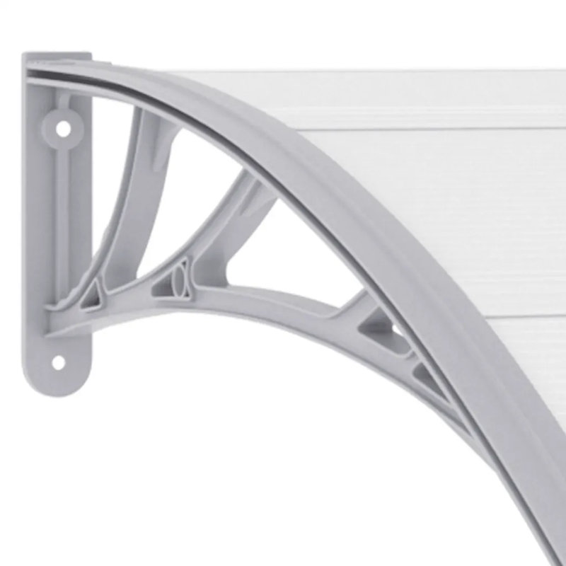 Door Canopy, Grey/Clear