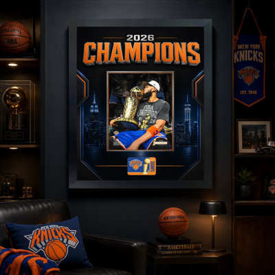 Cadre noir 18 po x 22 po Karl-Anthony Towns New York Knicks