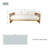 85.8” Acacia Outdoor Patio Sofa With Cushions