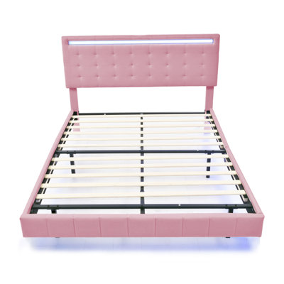 Clate Upholstered Linen Bed