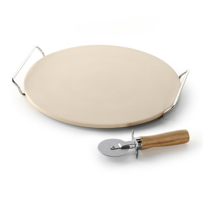 Nordic Ware Ceramic Pizza Stone In Beige