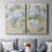 Vintage Hydrangea Fresco I-Premium Gallery Wrapped Canvas -Ready to Hang-1997753891