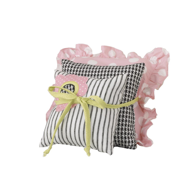 Poppy Ruffled Cotton Throw Pillow