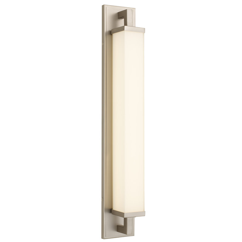 28-Inches Integrated LED Bathroom Vanity Light Bar, 4.5" H x 28" W x 4" D, Brushed Nickel, 20 W