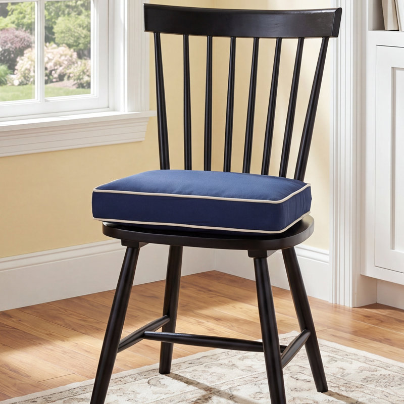 Coussin de siège d'extérieur Charte Sunbrella, Toile bleu marine Sunbrella