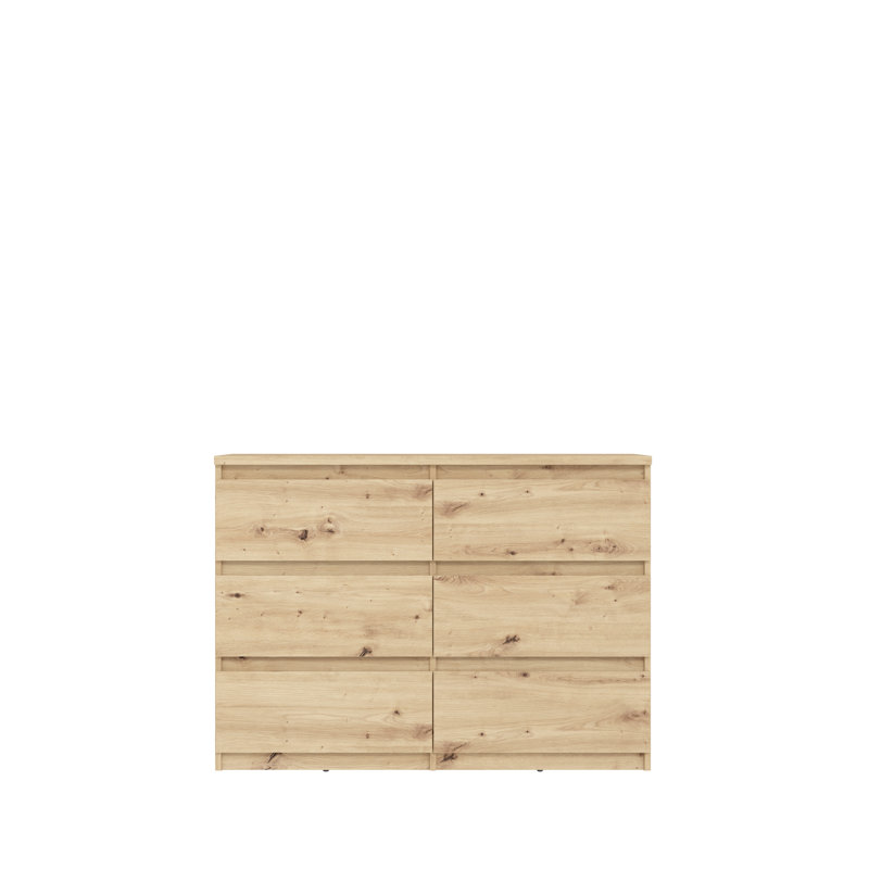 Priyaka 6 - Drawer Rectangle Accent Chest, Brown