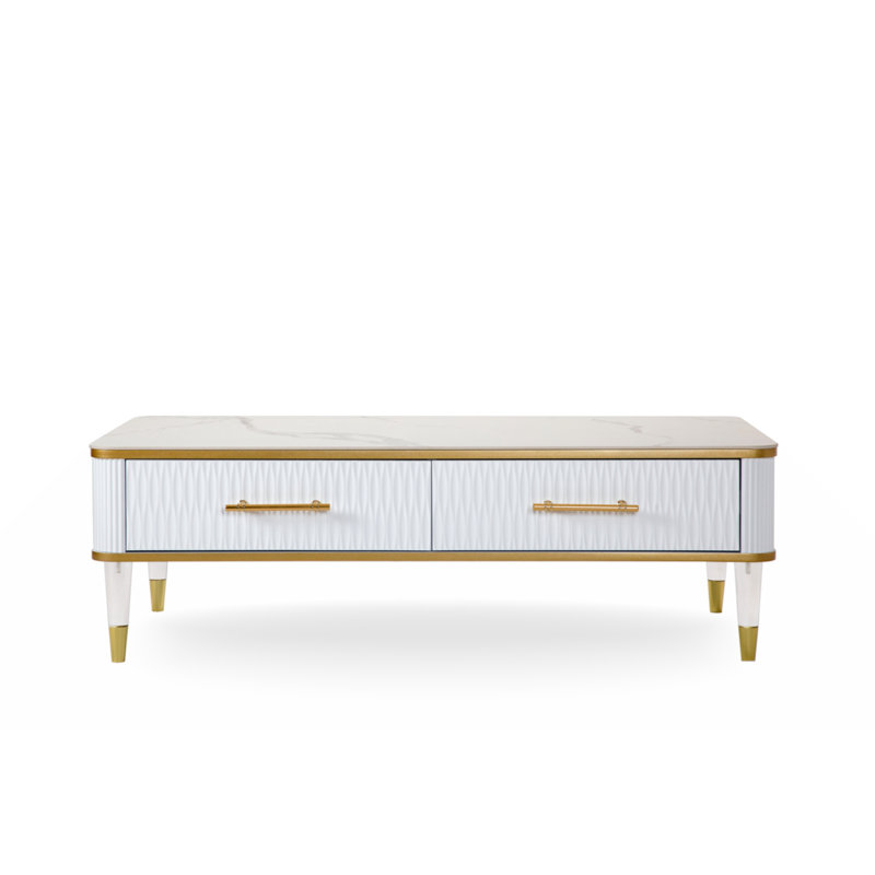 Table basse à 4 pieds avec rangement