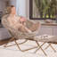 Fauteuil à soucoupe avec repose-pieds-1170816003