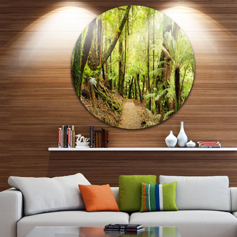 « rainforest panorama landscape », reproduction de photo sur métal, H 23 po x l 23 po x P 1 po