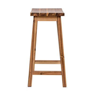 Counter Stool with Solid Wood Frame