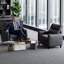 Fauteuil moderne en similicuir 35 po-1434662451
