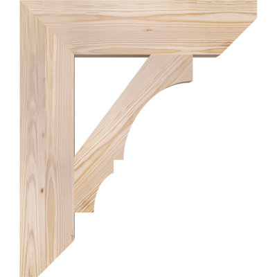 H 6 po x l 40 po x Support en bois / corbeau
