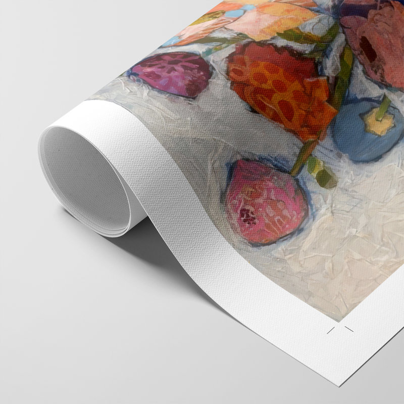 Papier mâché arrangement II - impression sur toile seulement - non encadrée