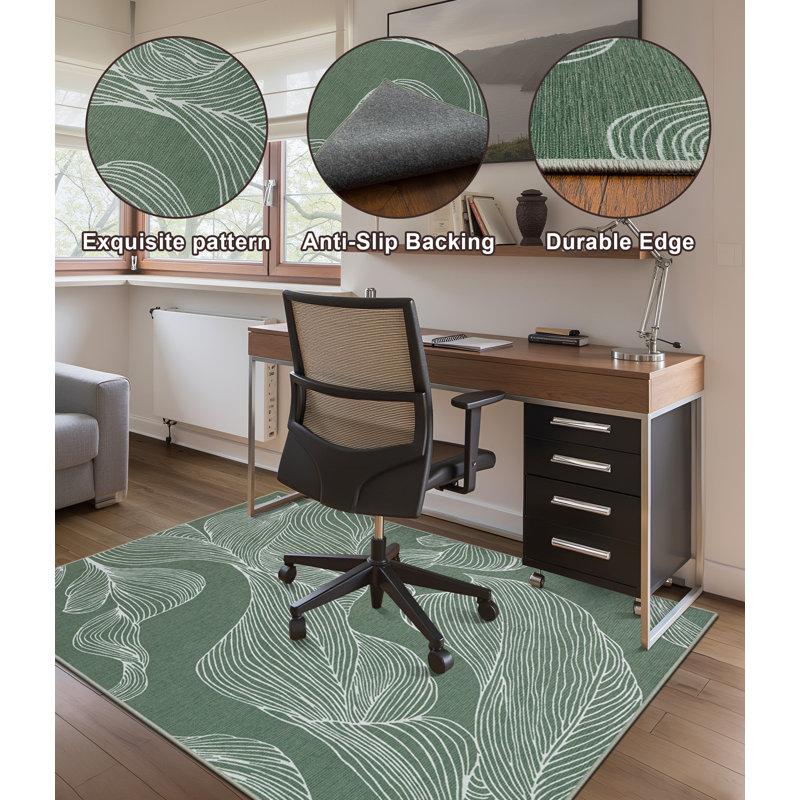 Protecteur de plancher de tapis de chaise et rehausseur de style pour les espaces de bureau à domicile ou de salle à manger