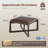 24" Wide Faux Leather Upholstered Square Ottoman-574127188