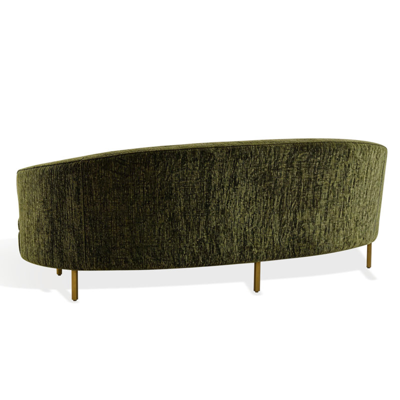Canapé Jacqeuline, Velours vert olive