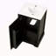 Meuble-lavabo de 20 po avec lavabo, armoire de salle de bain avec porte à fermeture douce, support de rangement et tablette réglable-1701596566