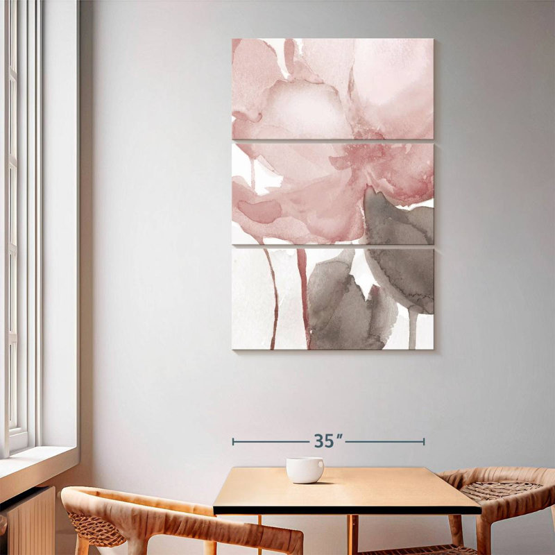 Avery Blush Bloom II, 65" H x 42" W