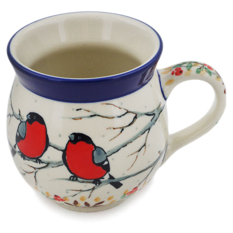 Grande tasse à bulles en grès 12 oz - Bouvreuil sur Rowan