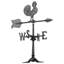 Rooster 24 in. H Aluminum Animals Weathervane