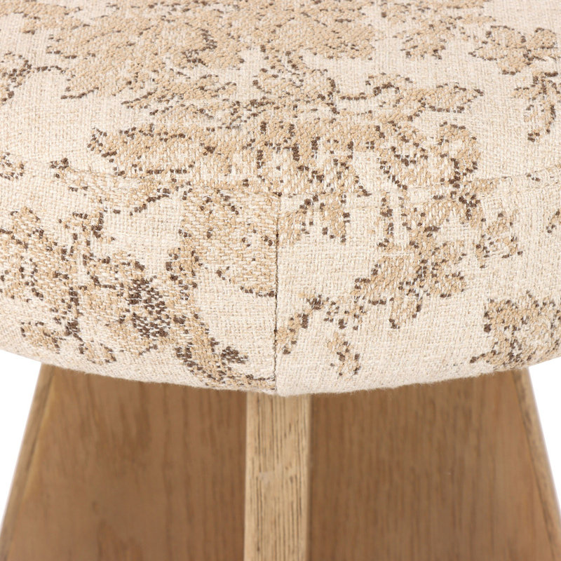 Damon Swivel Stool-Sapphire Khaki-Counter, Bar Stool (31" Seat Height), Fallingbrook Natural Floral, Brown