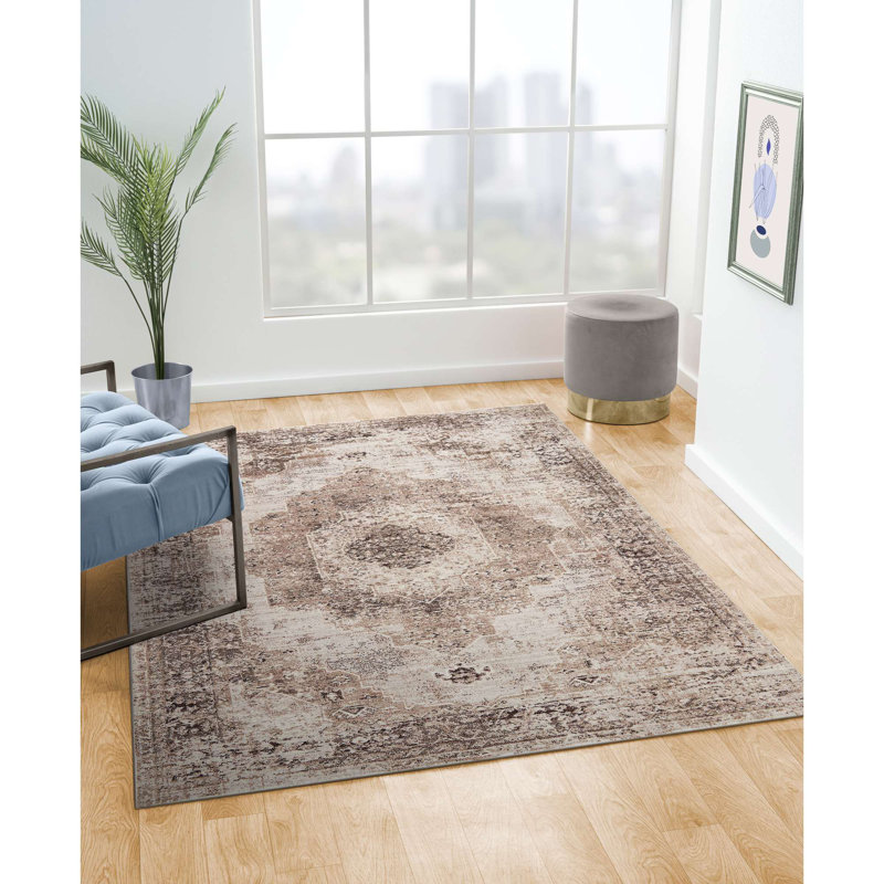 Tapis médaillon héritage Jetchka, Rectangle 7 pi 10 po x 10 pi