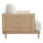 Ahlea 78.75''W Natural Cane Upholstered Sofa