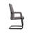 Tanweer Leather Office Chair Mid-Back Guest & Executive Chair with Aluminum Sled Base Swivel Task Chair for Modern Office and Conference Room-2091210352