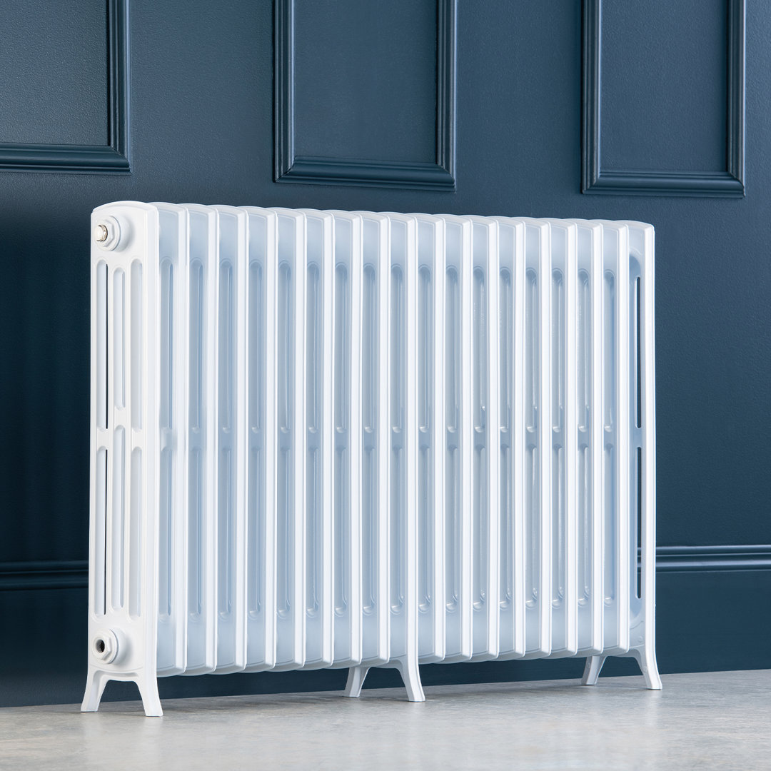 Edwardian 4 Column  Aluminum Radiator 450 High X 19 Sections Powder Coated Ral 9016