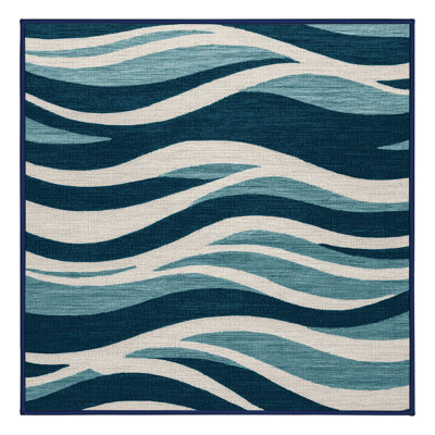  Tapis bord de mer lavable Contemporary Wave Plus