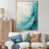 Toile avec cadre flottant or
