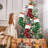 6-Pack Christmas Stockings for Pets, Large 18-Inch Dog Paw Print & Snowflake Pattern Hanging Socks, Red and Green Holiday Decor for Fireplace, Dog Lover Gift-1689396052