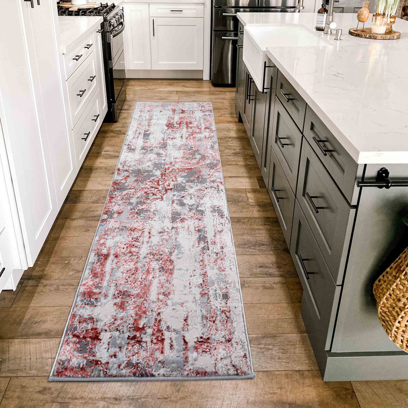 Abbey-Leigh Abstract Area Rug, Runner 60 x 220cm
