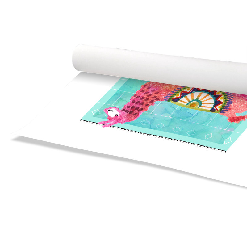 Impression sur papier roulé «Lovely Llama III», H 40 po x l 28 po x P 1 po