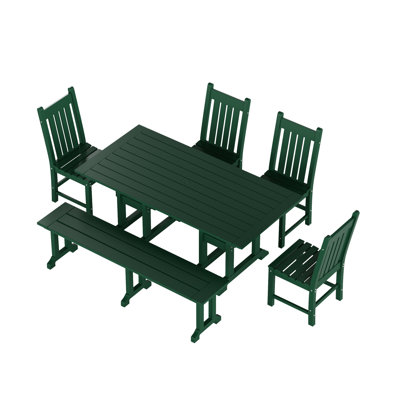 Laguna 6 - Person Patio Dining Set with Rectangular Table
