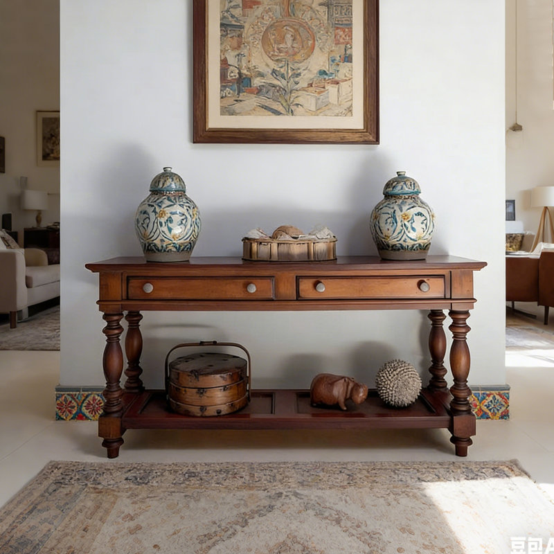 Console élégante en bois