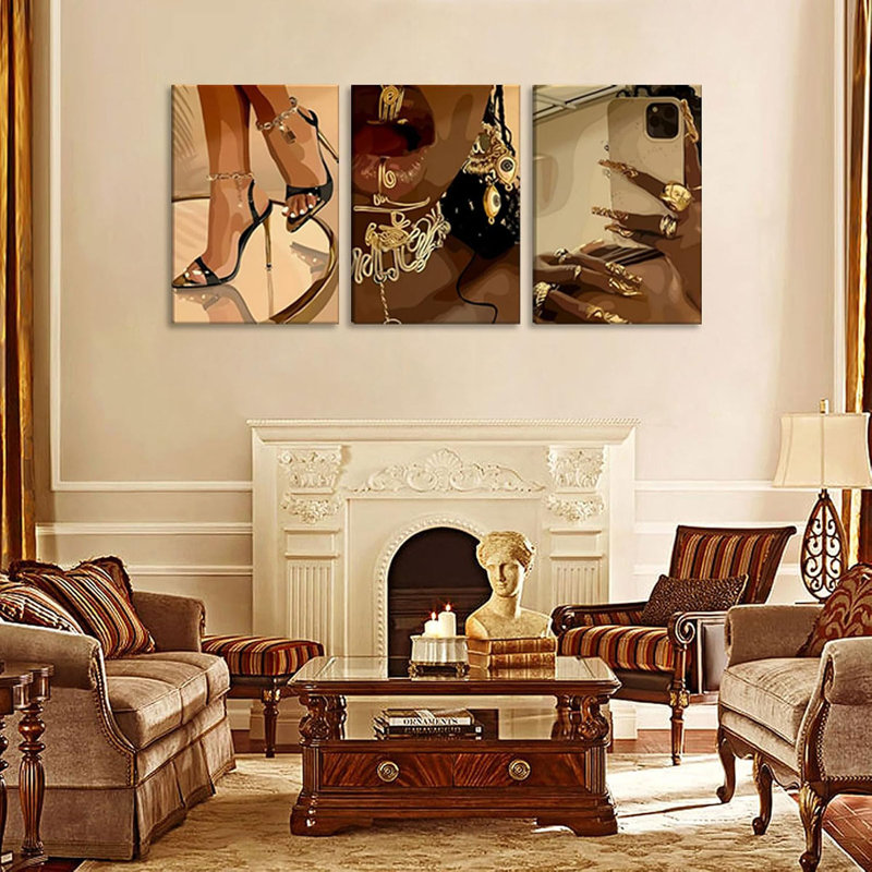 3 Piece Wrapped Canvas Wall Art