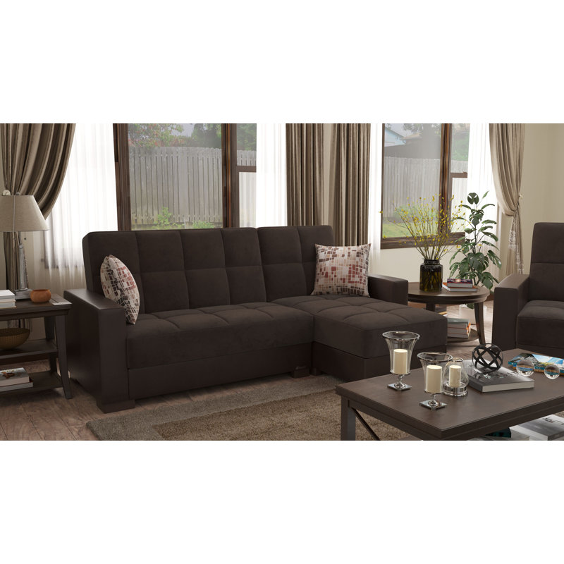 Chaise longue convertible avec rangement PrimeNest NimbusFlow